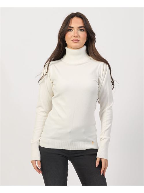 Yes Zee Puff Sleeve Turtleneck Sweater YES ZEE | M038-RU000157